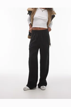 Topshop Joggers negros de pana de