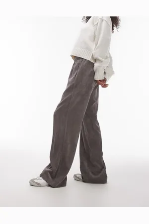 Topshop Joggers grises de pana de
