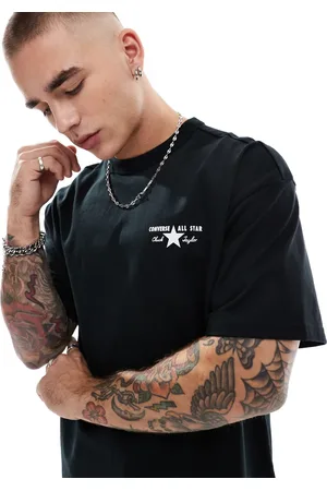 Converse Camiseta negra con logo de