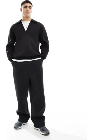 ASOS Joggers negros de pernera ancha de (parte de un conjunto)