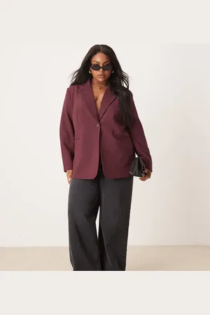ASOS Americana de sastre rojo holgada de Curve