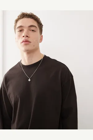 Weekday Top de manga larga y corte cuadrado de