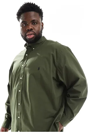 Ralph Lauren Camisa con logo de popelina elástica Icon de Big & Tall