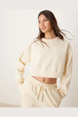 Urban Threads Sudadera corta de estar por casa color de -Blanco