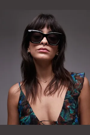 & OTHER STORIES Gafas de sol negras estilo ojos de gato extragrandes de