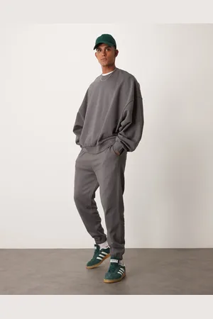 ASOS Joggers gris carbón básicos de corte tapered de