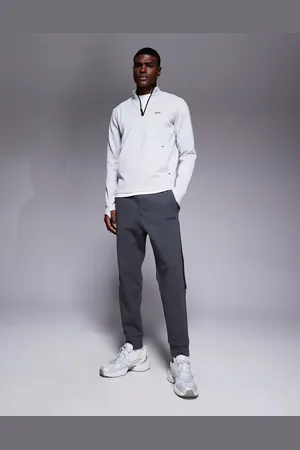 HUGO BOSS Joggers de corte estándar con bajos ajustados y detalle de cinta Hadiko de
