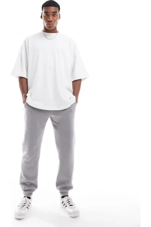Hollister Joggers gris lavado de corte holgado de