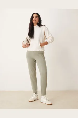New Look Jogger caquis con bajos ajustados de -Verde