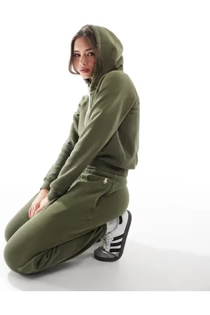 Ralph Lauren Joggers verde oscuro con logo de (parte de un conjunto)