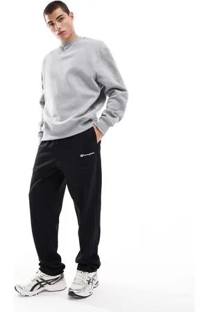 Champion Joggers negros con bajo recto Legacy de