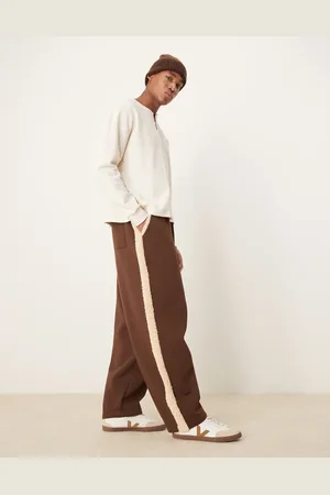 ASOS Joggers caquis de corte bombacho con forro de borreguito de -Verde