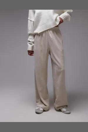 Topshop Joggers color de pana de -Blanco