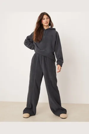ASOS Pantalones de estar por casa de pernera ancha de microfelpa de