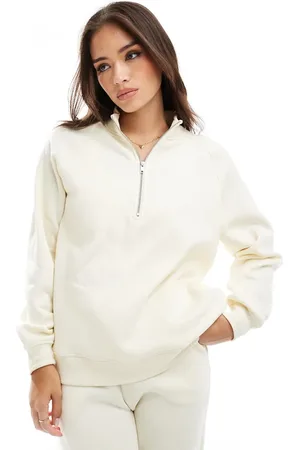 Pieces® Sudadera con media cremallera de (parte de un conjunto)- neutro
