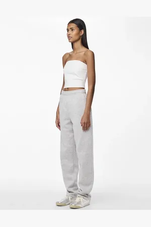 Pieces® Pantalones de chándal gris claro jaspeado de