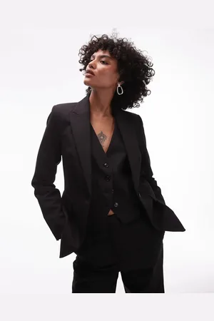 MANGO Americana de traje negra de (parte de un conjunto)