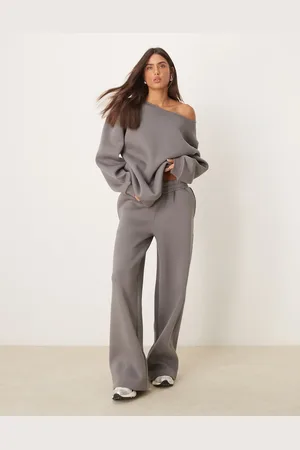 ASOS Joggers grises de pernera recta de (parte de un conjunto)