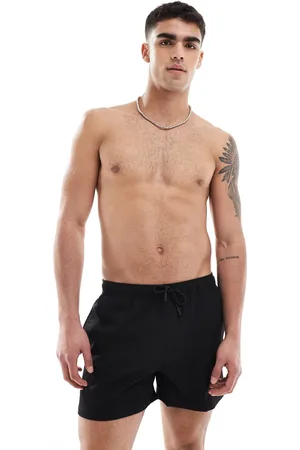 River Island Slips de baño negros de sirsaca de