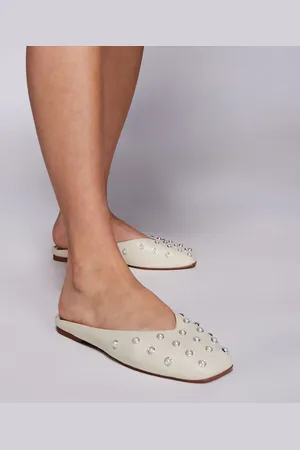 River Island Mules color con tachuelas de -Blanco