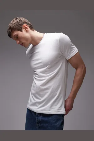MANGO Camiseta blanca ajustada de
