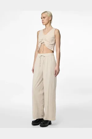 Pieces® Pantalones de pernera ancha de