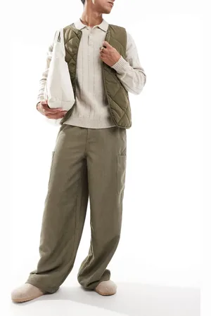 ASOS Pantalones cargo muy holgados con lavado de pana de