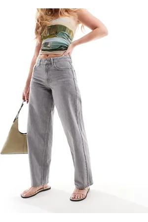 Topshop Vaqueros vintage de talle bajo y corte holgado con detalle regulable de Hourglass
