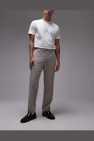 MANGO Pantalones de sastre con cinturilla elástica de -Neutro