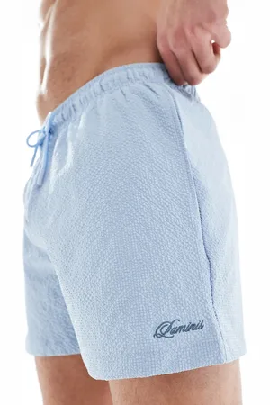 River Island Slips de baño azul claro de sirsaca de