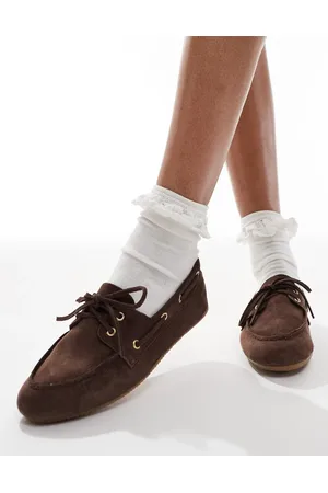 Schuh Náuticos marrones de ante Lyanna de