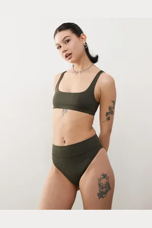 Weekday Braguitas de bikini de talle alto Heat Mix & Match exclusivas en ASOS de