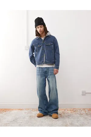 Timberland Chaqueta vaquera azul con lavado medio de -Azul marino