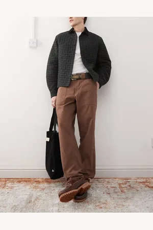 Timberland Pantalones marrón lavado con bolsillo de lona Goffstown Fatigue de