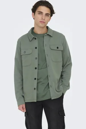 Only & Sons Camiseta gris ricino de
