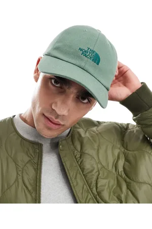 The North Face Gorra de béisbol verde con logo Norm de