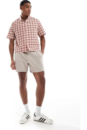 Hollister Pantalones cortos de 8" de corte suelto de felpa de -Neutro