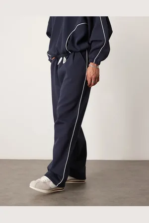 ASOS Joggers azul marino muy holgados con ribete lateral de (parte de un conjunto)