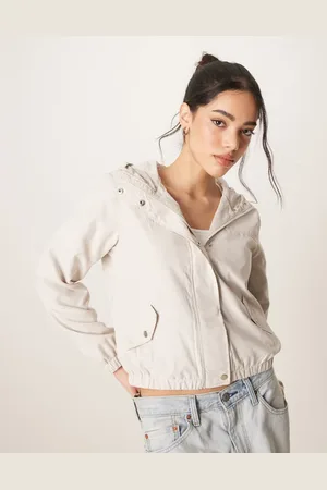 JDY Chaqueta corta ligera con capucha de -Neutro