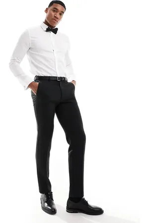 ASOS Camisa blanca de corte estándar de tejido texturizado de Wedding