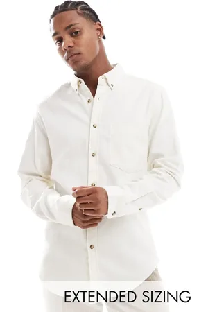 ASOS Camisa Oxford de corte estándar de tejido cepillado de