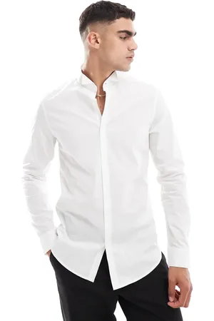 ASOS Camisa de vestir blanca de corte estándar de