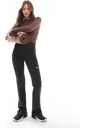 PUMA Leggings de campana negros básicos Essential de