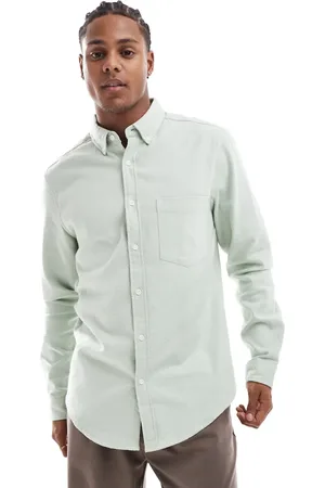 ASOS Camisa Oxford de corte estándar de tejido cepillado de