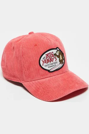 Hollister Gorra roja de estilo años 2000 de canalé con detalle tipo surf de