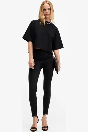 AllSaints Vaqueros negros Cora Sizeme de