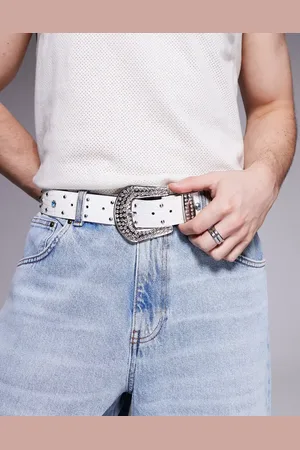 ASOS Cinturón con tachuelas de cristal de