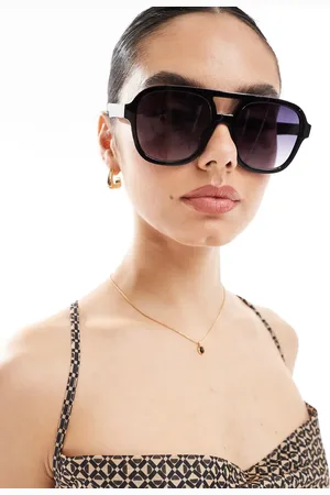 Aire Gafas de sol negras de estilo aviador Whirlpool de