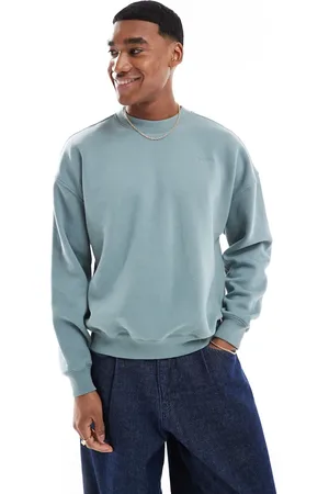 Hollister Sudadera de corte cuadrado con cuello redondo de