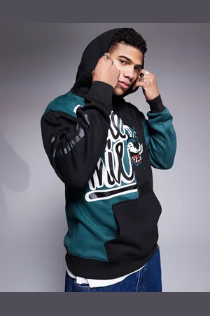 Cheats & Thieves Sudadera verde y negra con capucha y estampado color block "Heavy Hitters" de tejido de 320 g/m2 de